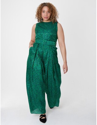 Isabel Manns - Penny Jumpsuit Flecked Emerald