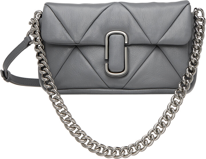 Marc Jacobs Gray 'The J Marc' Shoulder Bag ShopStyle