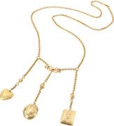 Thumbnail for your product : Ben-Amun Triple Locket Dangle Necklace, 32"L