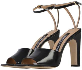 Sergio Rossi 10,5cm Black Sandals