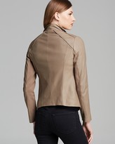 Thumbnail for your product : Elie Tahari Jacket - Andreas Drape Front Leather