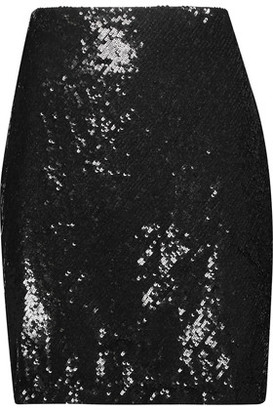 L'Agence Phoebe Sequined Crepe Skirt