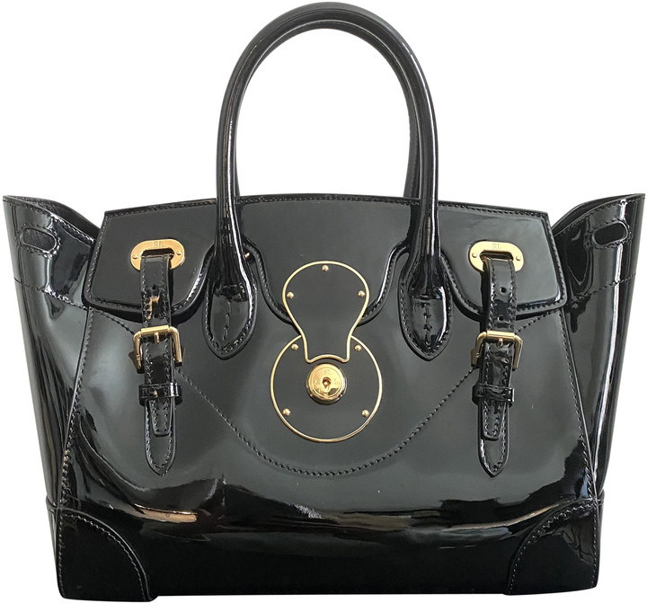 ralph lauren patent leather handbag