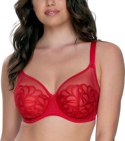 Paramour Women's Lotus Embroidered Unlined Bra - Rose Tan 32h : Target
