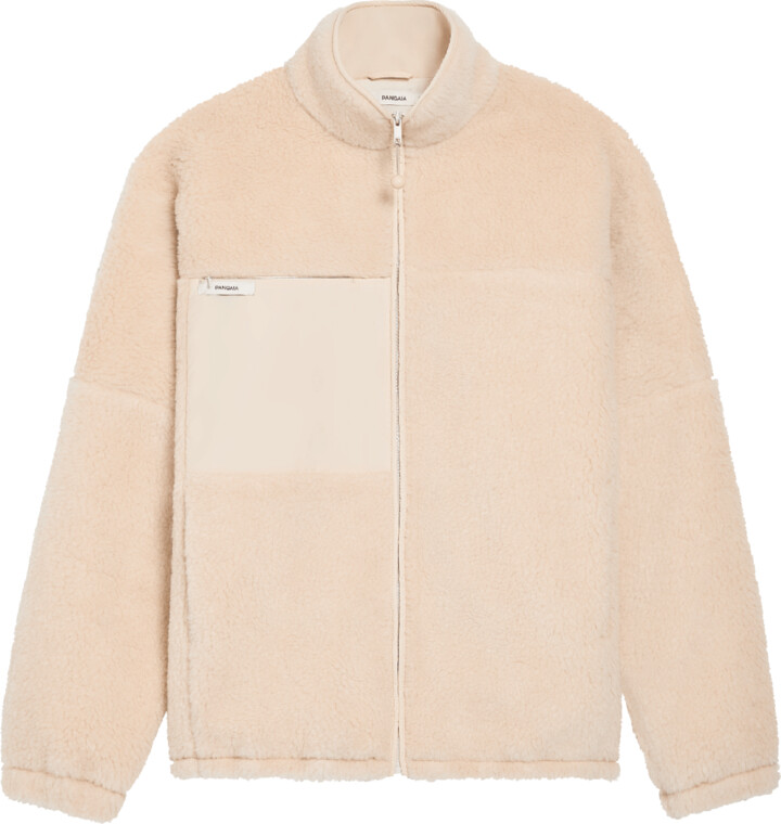 Pangaia Archive Fleece Zipped Jacket sand XXS ShopStyle