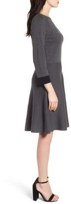 Vince Camuto Fit & Flare Sweater Dress