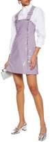 Thumbnail for your product : ALEXACHUNG Ruffle-Trimmed Pvc Mini Dress