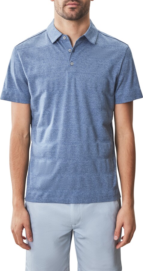 Robert Barakett Granite Cotton Blend Polo