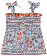 Thumbnail for your product : Poupette St Barth Kids Cindy floral smocked top