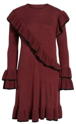BP Ruffle Knit Sweater Dress