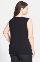 Thumbnail for your product : Eileen Fisher Scoop Neck Sleeveless Top (Plus Size)