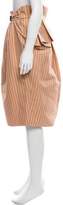 Thumbnail for your product : Bottega Veneta Striped Peplum Skirt w/ Tags