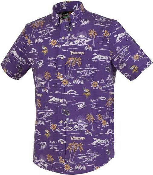 Reyn Spooner Minnesota Vikings Kekai Button Up Small Purple