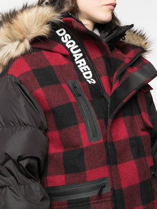 plaid ski jacket