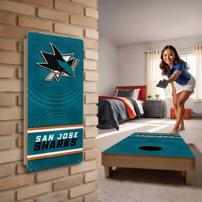 Sharks Mini Wall Hanging Cornhole