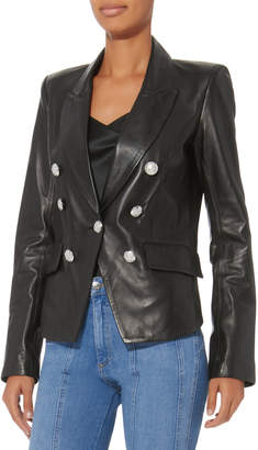 Veronica Beard Cooke Leather Jacket