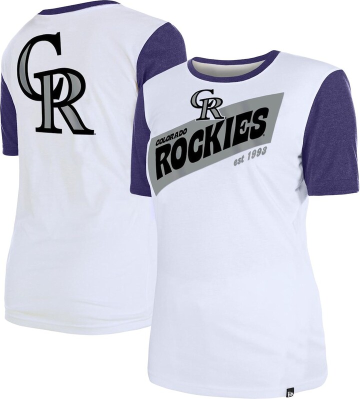 Philadelphia 76ers New Era Women's Colorblock Raglan Long Sleeve T-Shirt -  Royal