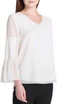 Thumbnail for your product : Calvin Klein Collection Bell-Sleeve Blouse
