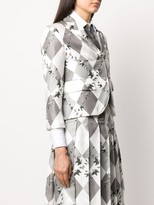 Thumbnail for your product : Thom Browne unconstructed classic SB S/C in classic argyle fun mix animal icon printed silk twill