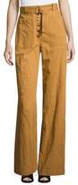 Thumbnail for your product : A.L.C. Trek High-Waist Belted Wide-Leg Pants, Biscotti