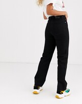 Thumbnail for your product : Weekday Voyage cotton straight leg jeans in black - BLACK