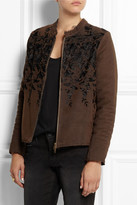Thumbnail for your product : Hampton Sun By Walid Embroidered silk bomber jacket