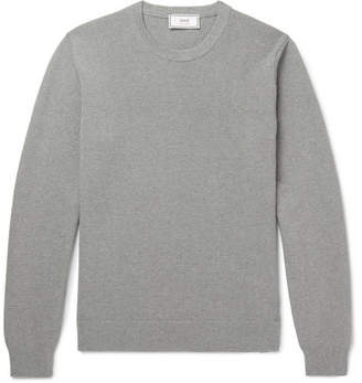 Ami Waffle-Knit Cotton Sweater - Men - Gray