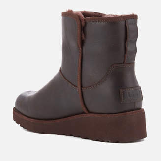 UGG Women's Kristin Classic Slim Leather Sheepskin Boots - Stout