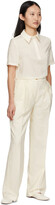 Thumbnail for your product : LOULOU STUDIO Off-White Wool Sbiru Trousers