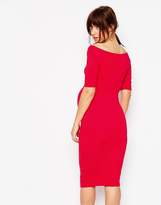 Thumbnail for your product : ASOS Maternity TALL Bardot Dress With Half Sleeve