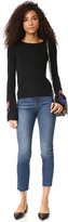 Thumbnail for your product : Autumn Cashmere Sweater with Embroidered Bell Sleeves