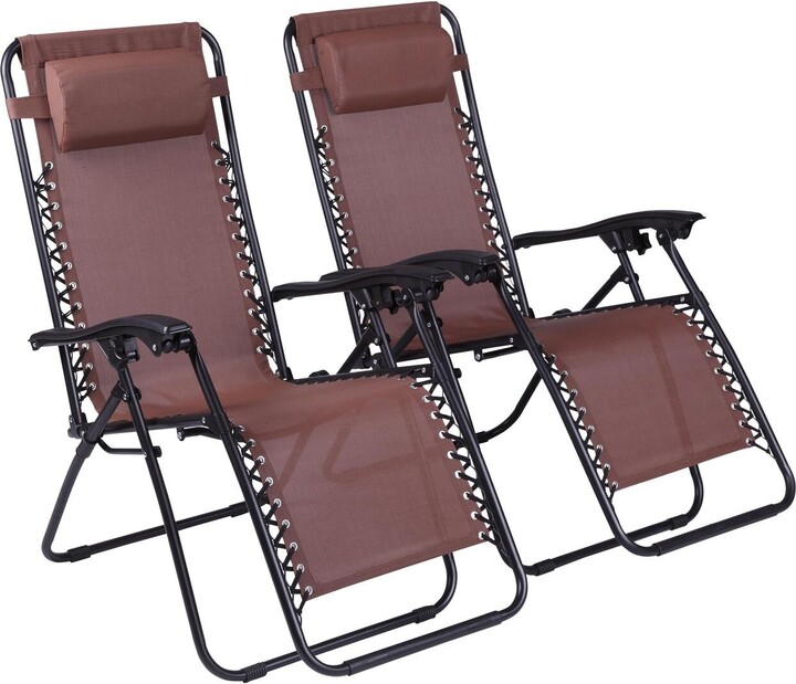 Home Imports Emporium Zero Gravity Chairs Set of 2 Pool Lounge Chair