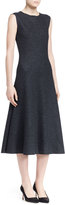 Thumbnail for your product : The Row Nista Felted Wool Sleeveless Dress