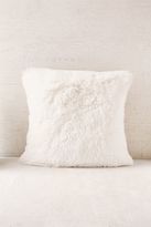 Linen Salvage Et Cie Washed-Silk Velvet 22x22 Pillow, Natural ... - Plum & Bow Faux Fur Pillow