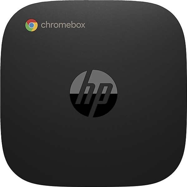 HP Chromebox G4 Desktop Computer, Intel Celeron 7305, 4GB Memory, 64GB SSD (8R2T3UT#ABA)