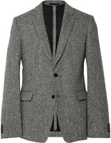 Thumbnail for your product : Valentino Herringbone Wool-Tweed Blazer