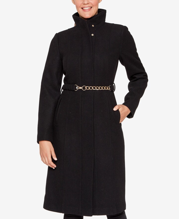 Vince Camuto Women's Chain Belted Maxi Coat ShopStyle