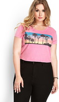 Thumbnail for your product : Forever 21 Plus Size Palm Tree Graphic Tee