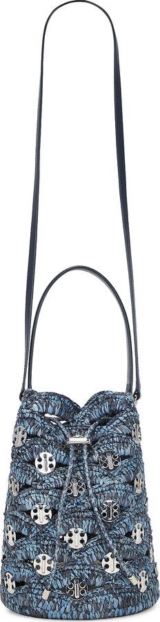 RABANNE Sac A Main Bucket Bag in Blue