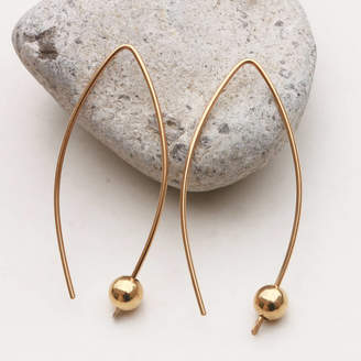 Lulu + Belle Gold Or Silver Long Line Earring With Ball