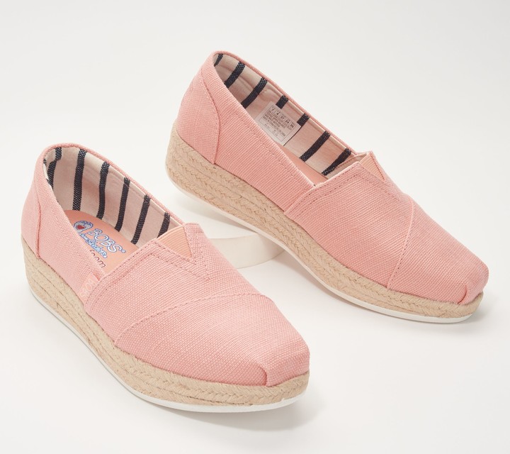 skechers bobs canvas slip on espadrilles