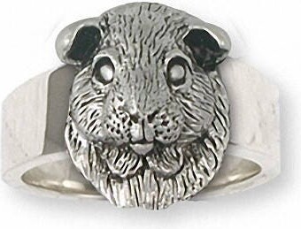 Etsy Guinea Pig Ring Jewelry Sterling Silver Handmade Piggie Gp2-R