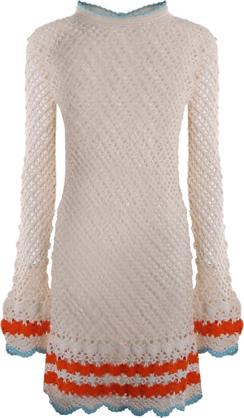 Sportmax Crochet-Knit Mini Dress