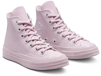Converse Chuck 70 Hi Hybrid Shine patent faux-leather sneakers in himalayan  salt - ShopStyle