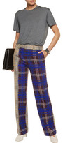 Thumbnail for your product : Acne Studios Maya Checked Wool-Blend Wide-Leg Pants