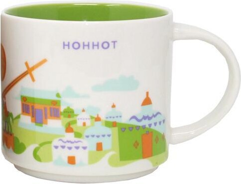Starbucks You Are Here Series Hohhot Ceramic Mug, 14 Oz