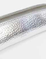 Thumbnail for your product : Urban Code Urbancode leather makeup brush bag in silver