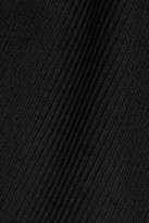 Thumbnail for your product : Max Mara Ribbed Stretch-knit Midi Dress - Black