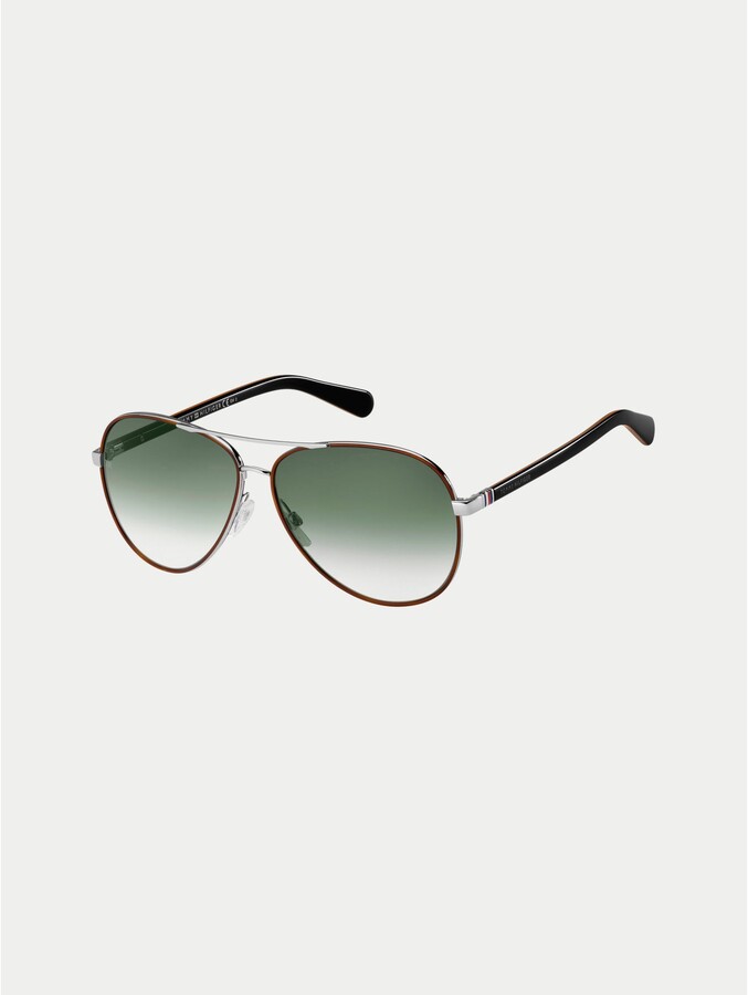 Tommy Hilfiger Slim Aviator Sunglasses ShopStyle