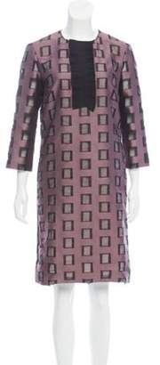 Mantu Semi-Sheer A-Line Dress w/ Tags Mauve Semi-Sheer A-Line Dress w/ Tags